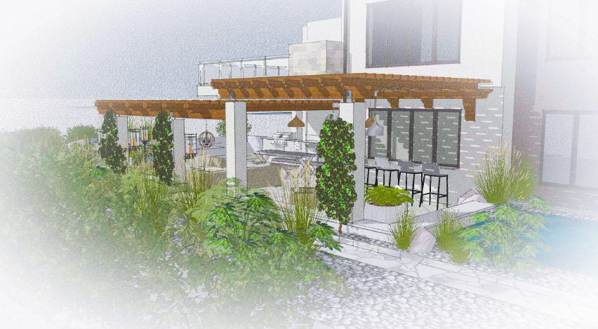 Cohesive Landscape Design project - Highpointe Hill.