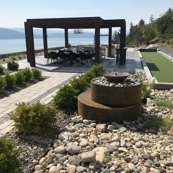 Cohesion Landscape Design project - Lakeside Resort.